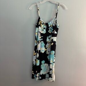 INC International Concepts Blue and Yellow Floral Dress